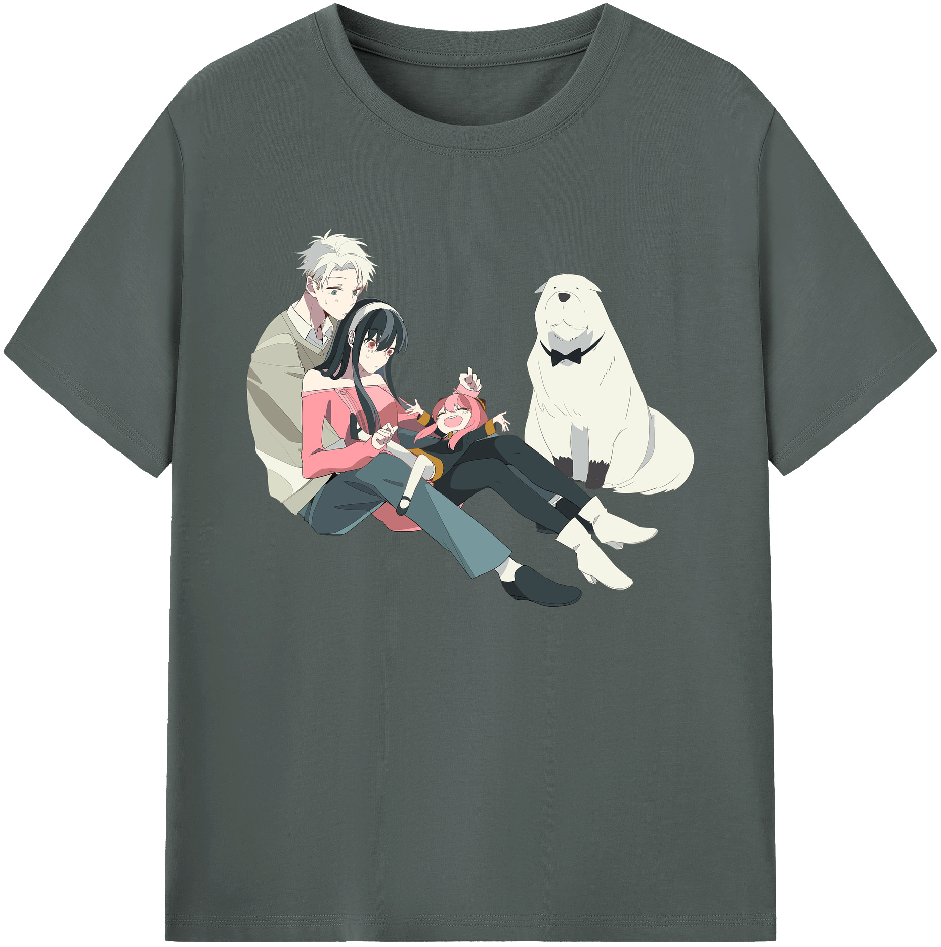 （画像用） SPY×FAMILY间谍家家酒 綿100％ メンズ半袖Tシャツ｜肌触りやわらか＆通気性